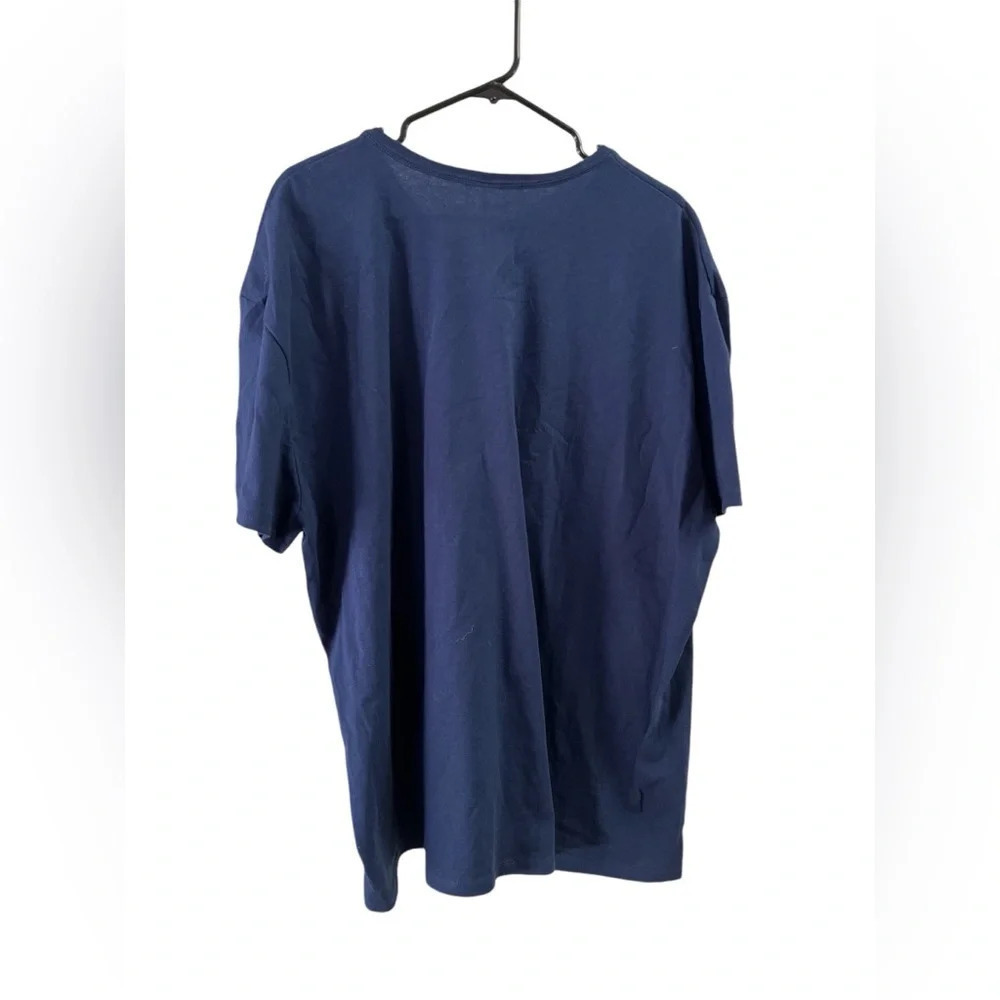 Navy blue American flag v neck women’s t shirt - Picture 2 of 2